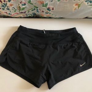 Black nike running shorts